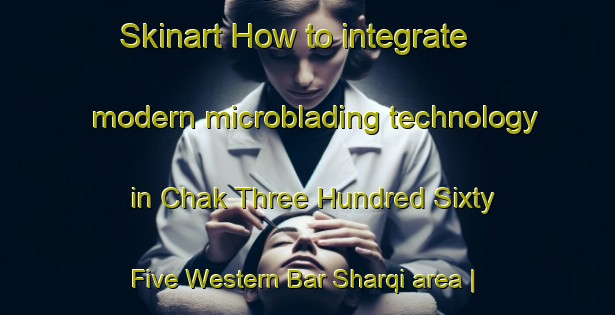 Skinart How to integrate modern microblading technology in Chak Three Hundred Sixty Five Western Bar Sharqi area | MicrobladingTraining | MicrobladingClasses | SkinartTraining-Pakistan